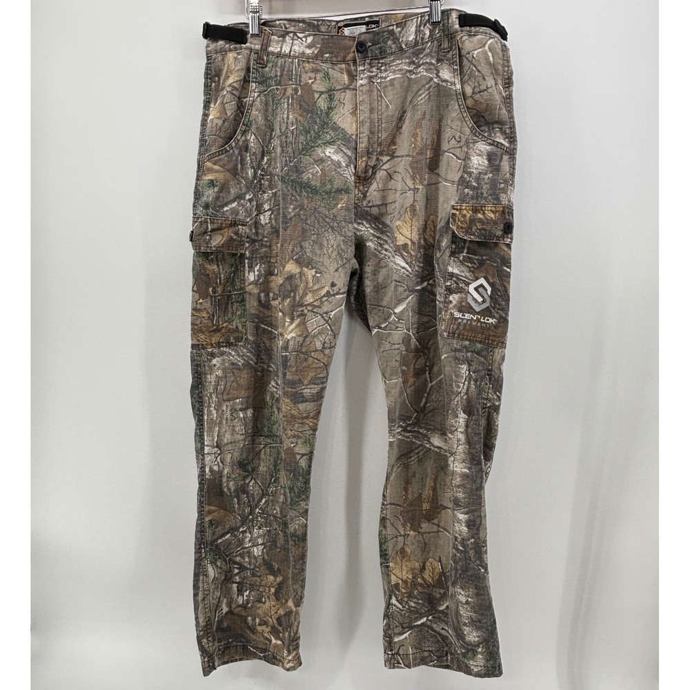Scentlok Prevent Cargo Pants Mens XL Realtree Xtra Camo Ripstop Adjustable Waist